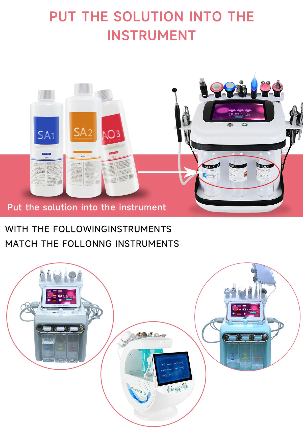 Pcs/Lot 1200ML Hydra Liquid Face Serum Facial Aqua Peel Solution AS1 SA2 AO3 For Beauty Machine SkinCare Deep Cleaning Fast Ship