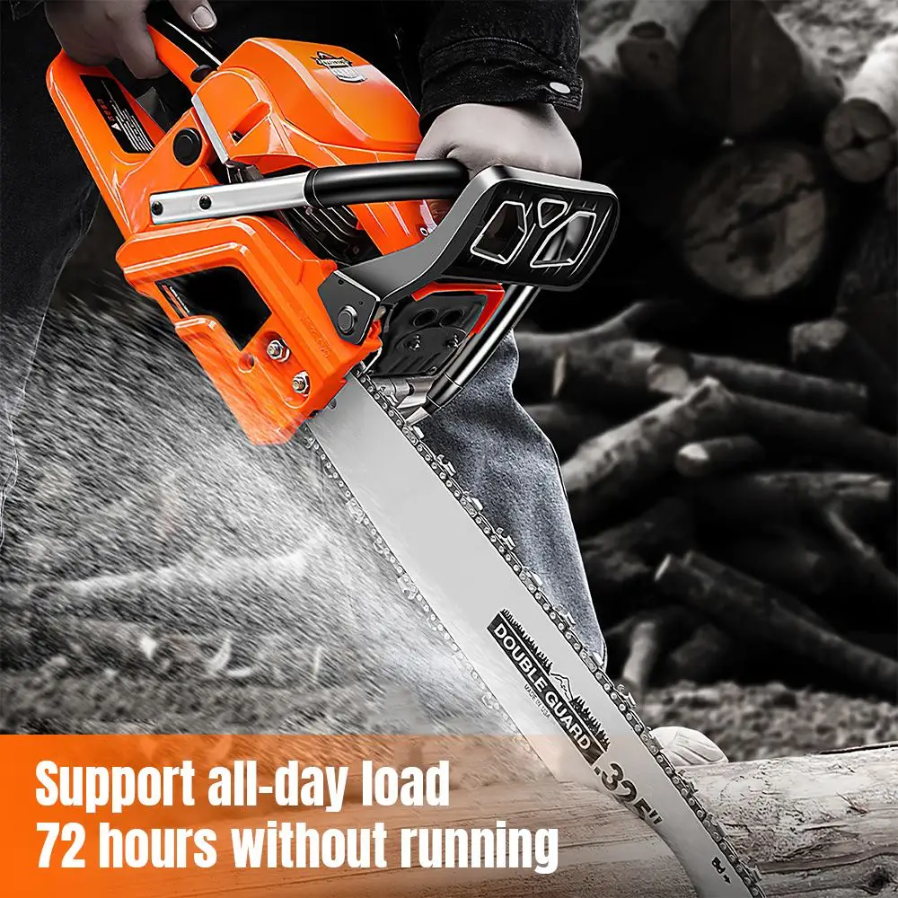 8500W Gas Chainsaw Gasoline Powered Chainsaws Chain Saw Gas 2-Stroke 52cc Heavy Duty 20" Blade Chainsaw Automatic oil injection