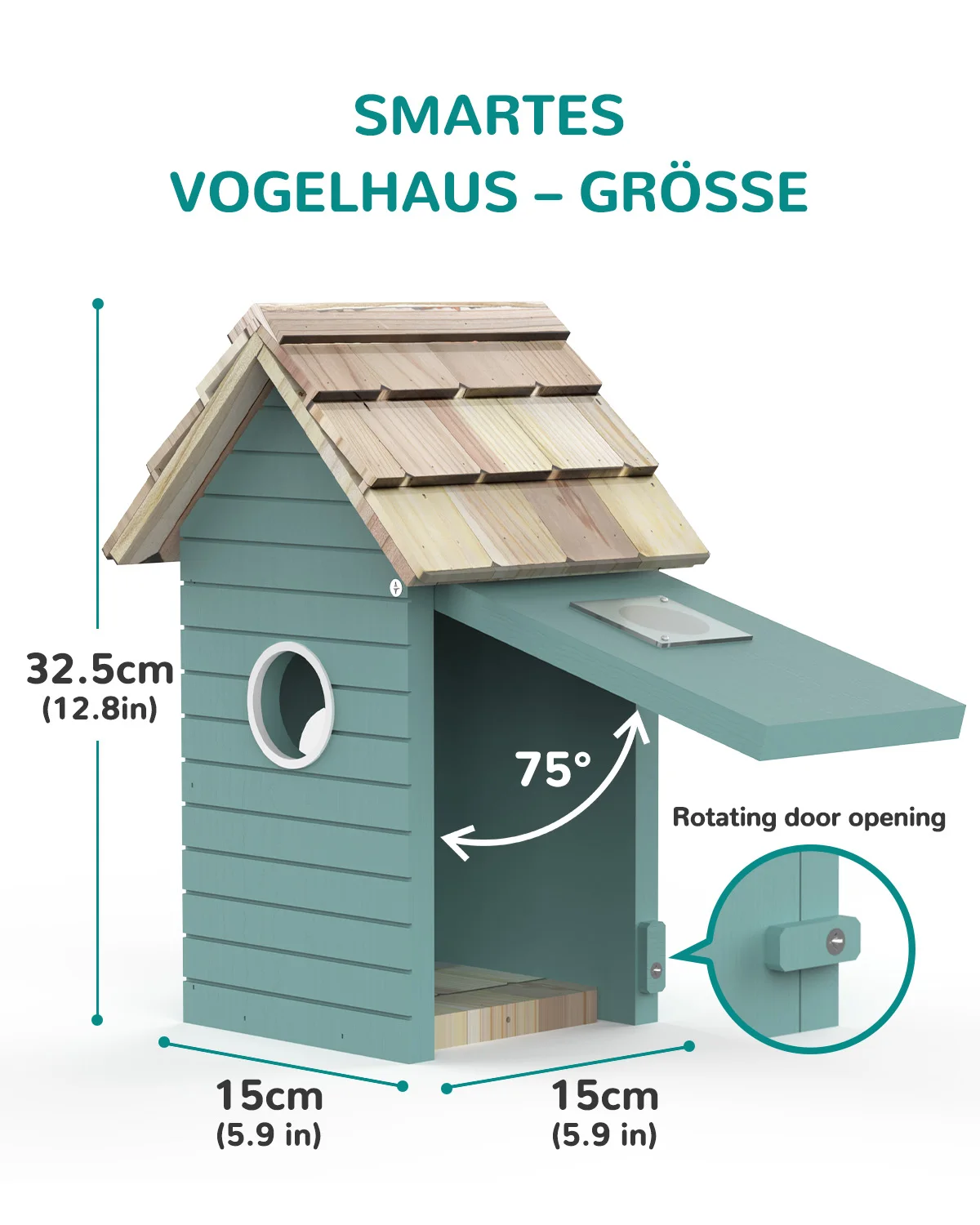 Real-time observation of nest construction 5 million pixel Outdoor Birdhouse camera DIY birdhouse nest box with camera