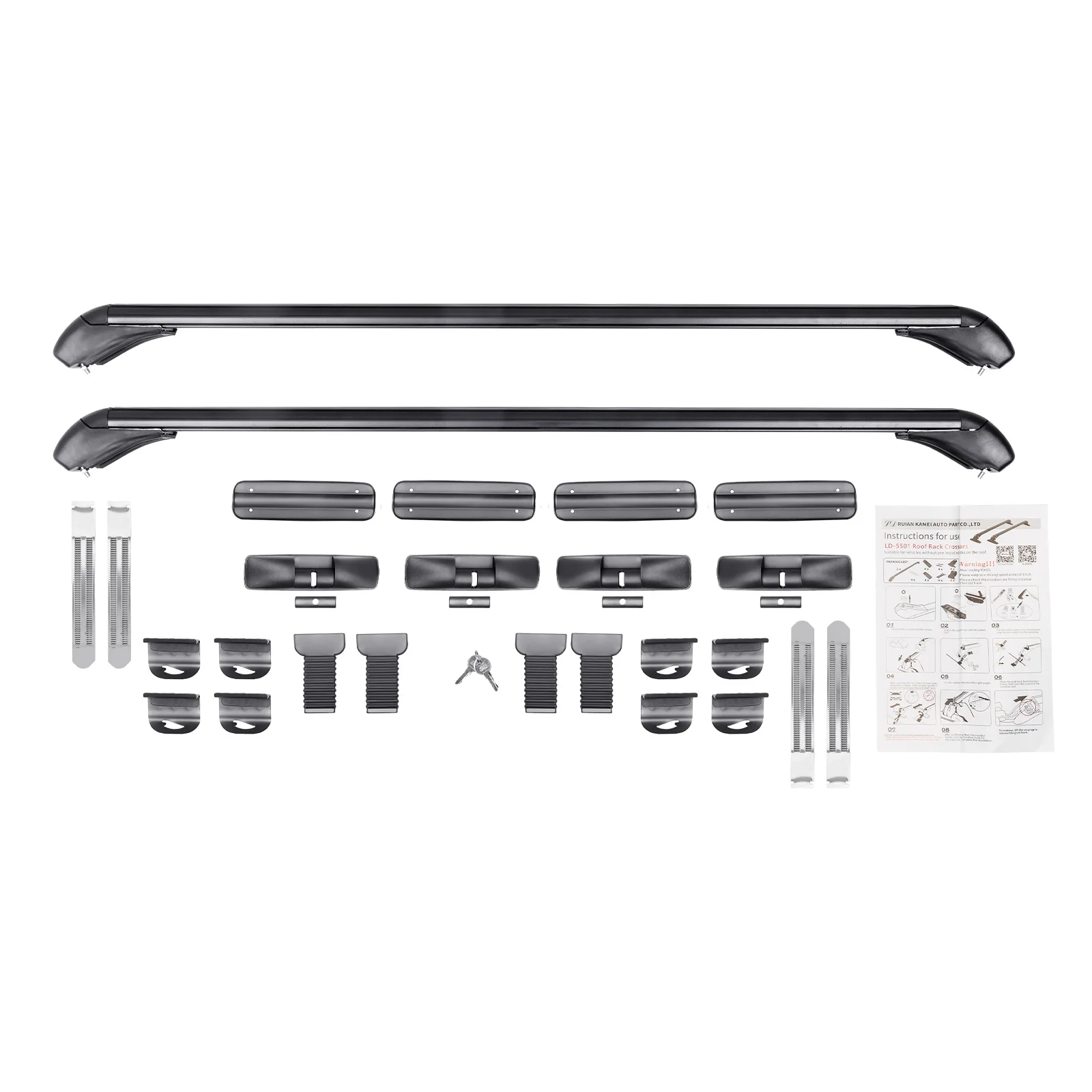 Fits Honda Civic 2006-20 Car Top Roof Rack Cross Bar 43.3" Cargo Luggage Carrie Aluminum Universal Use for 4 or 5 Door Cars