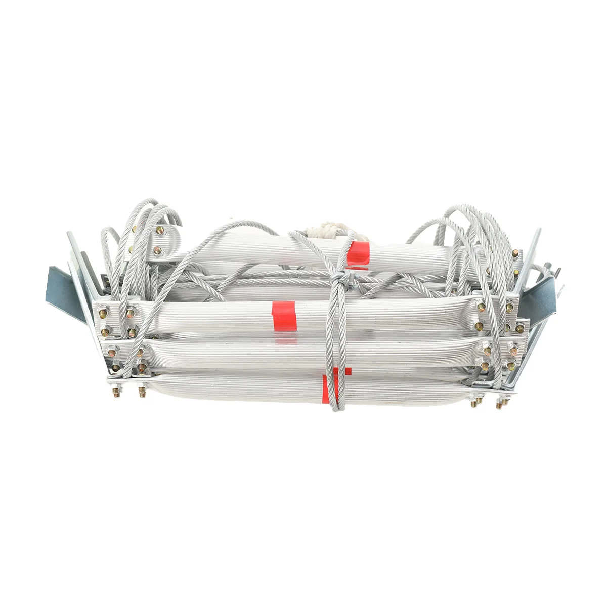 5m Aluminum Alloy Soft Ladder Fire Escape Rope Ladder Household Fire Prevention High-Altitude Rescue Engineering Climbing Ladder