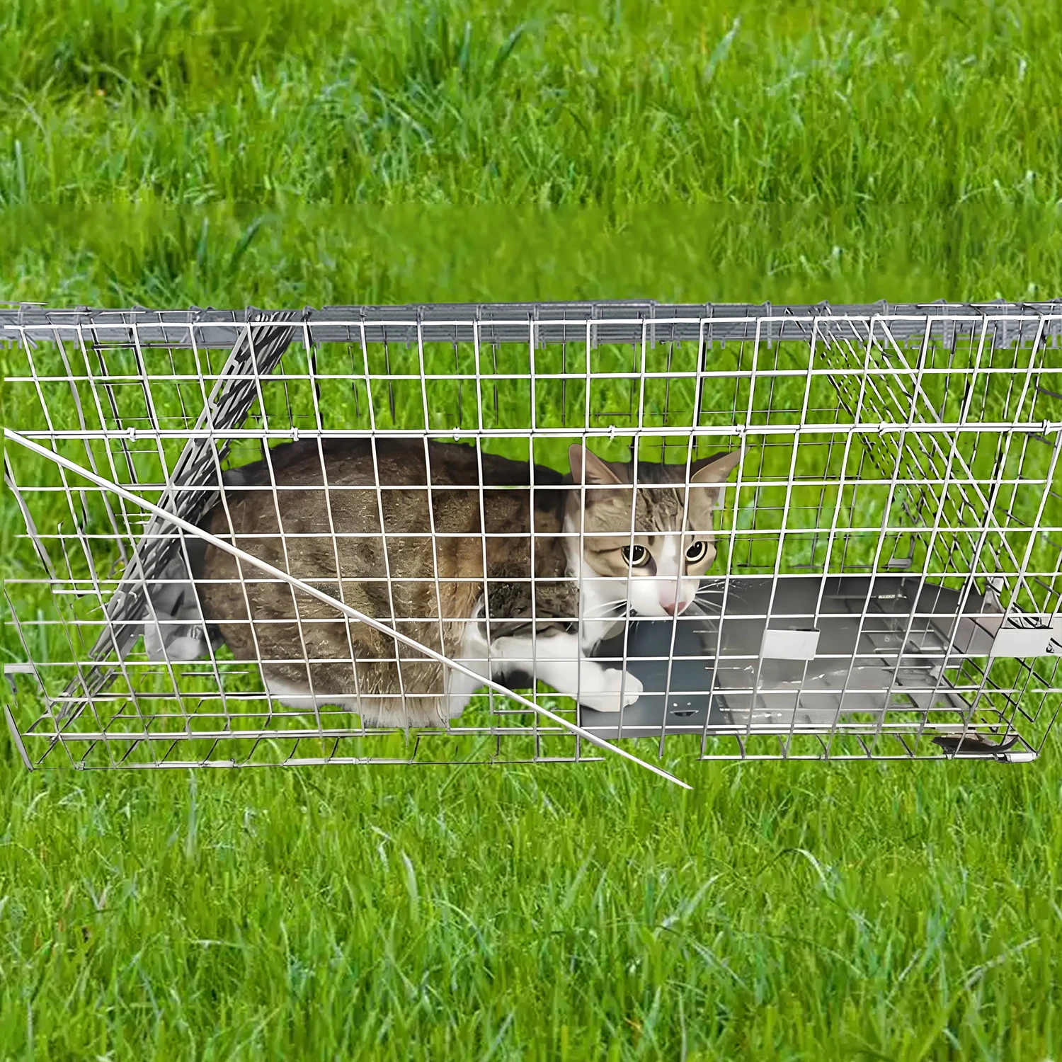 Animal Trap Cage Mousetrap Safe Firm Iron Net,Household Catcher Mouse,For  Humane Rat Trap,Stray Cat Foldable Catch& Animal Resc