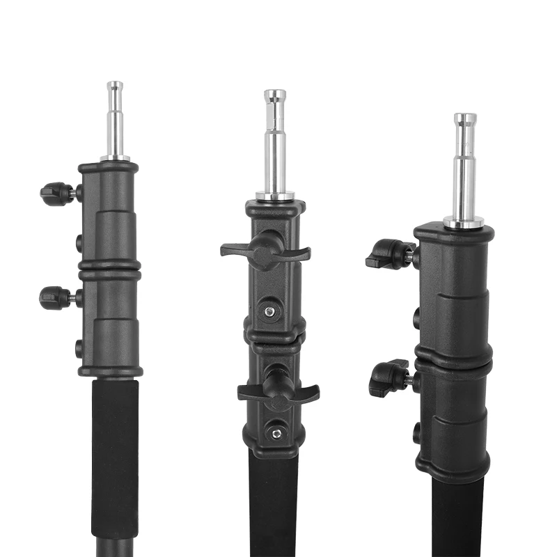 SH 2.6M Black Stainless Steel Century Foldable Light Stand Tripod Cantilever Photography C-Stand For Spot Light Softbox