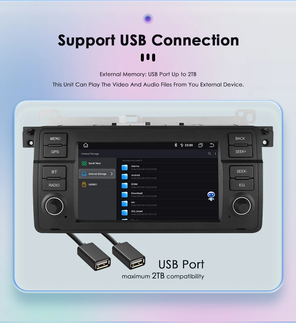 7" HIZPO Android Car Radio Multimedia for BMW E46 3 Series M3 318/320/325/330/335 1998 - 2005 CarPlay 4G BT WiFi SWC RDS DSP