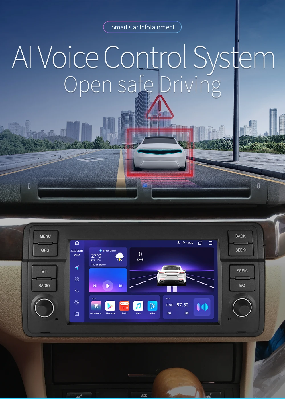 7" HIZPO Android Car Radio Multimedia for BMW E46 3 Series M3 318/320/325/330/335 1998 - 2005 CarPlay 4G BT WiFi SWC RDS DSP