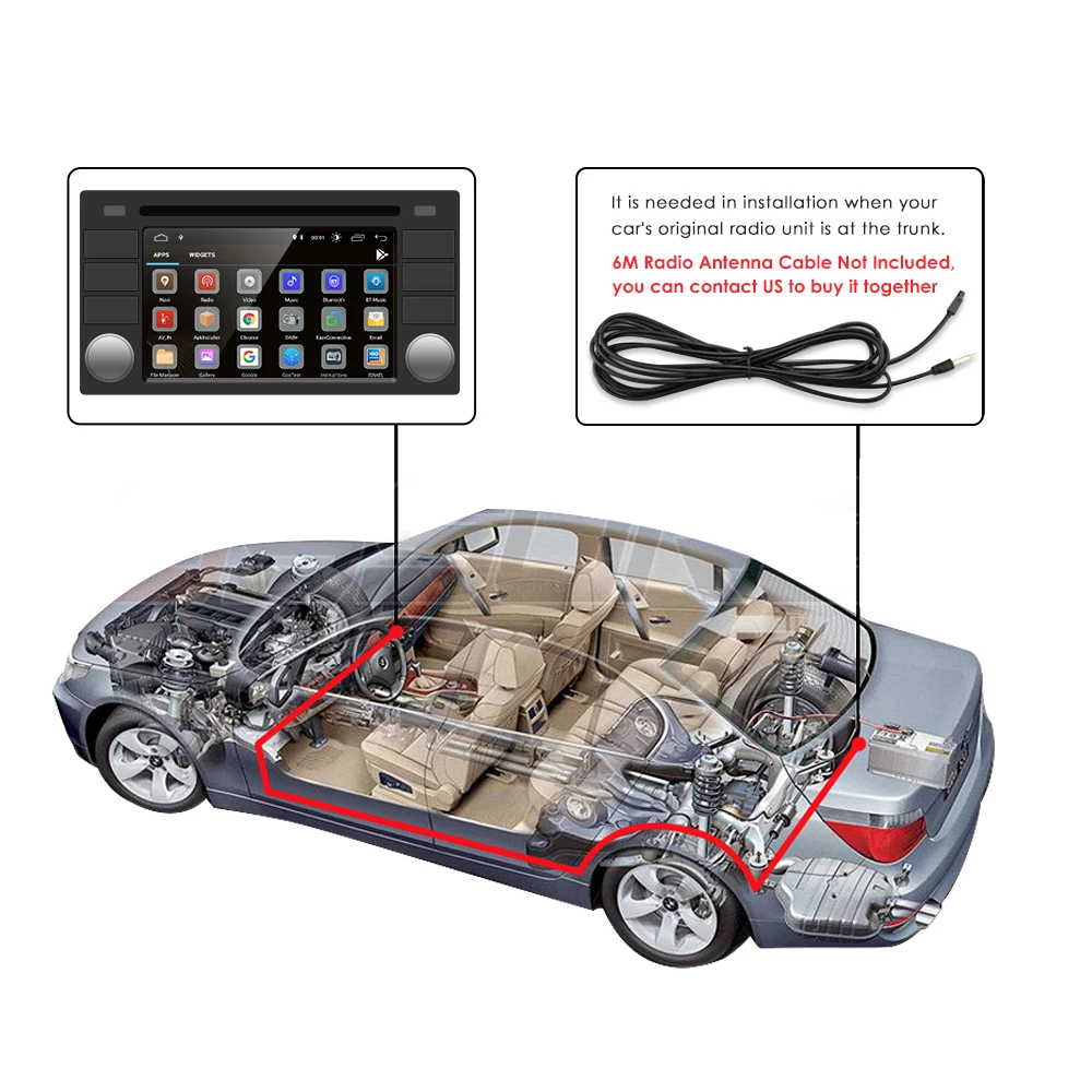 7" HIZPO Android Car Radio Multimedia for BMW E46 3 Series M3 318/320/325/330/335 1998 - 2005 CarPlay 4G BT WiFi SWC RDS DSP