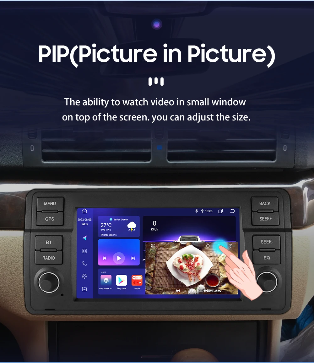 7" HIZPO Android Car Radio Multimedia for BMW E46 3 Series M3 318/320/325/330/335 1998 - 2005 CarPlay 4G BT WiFi SWC RDS DSP