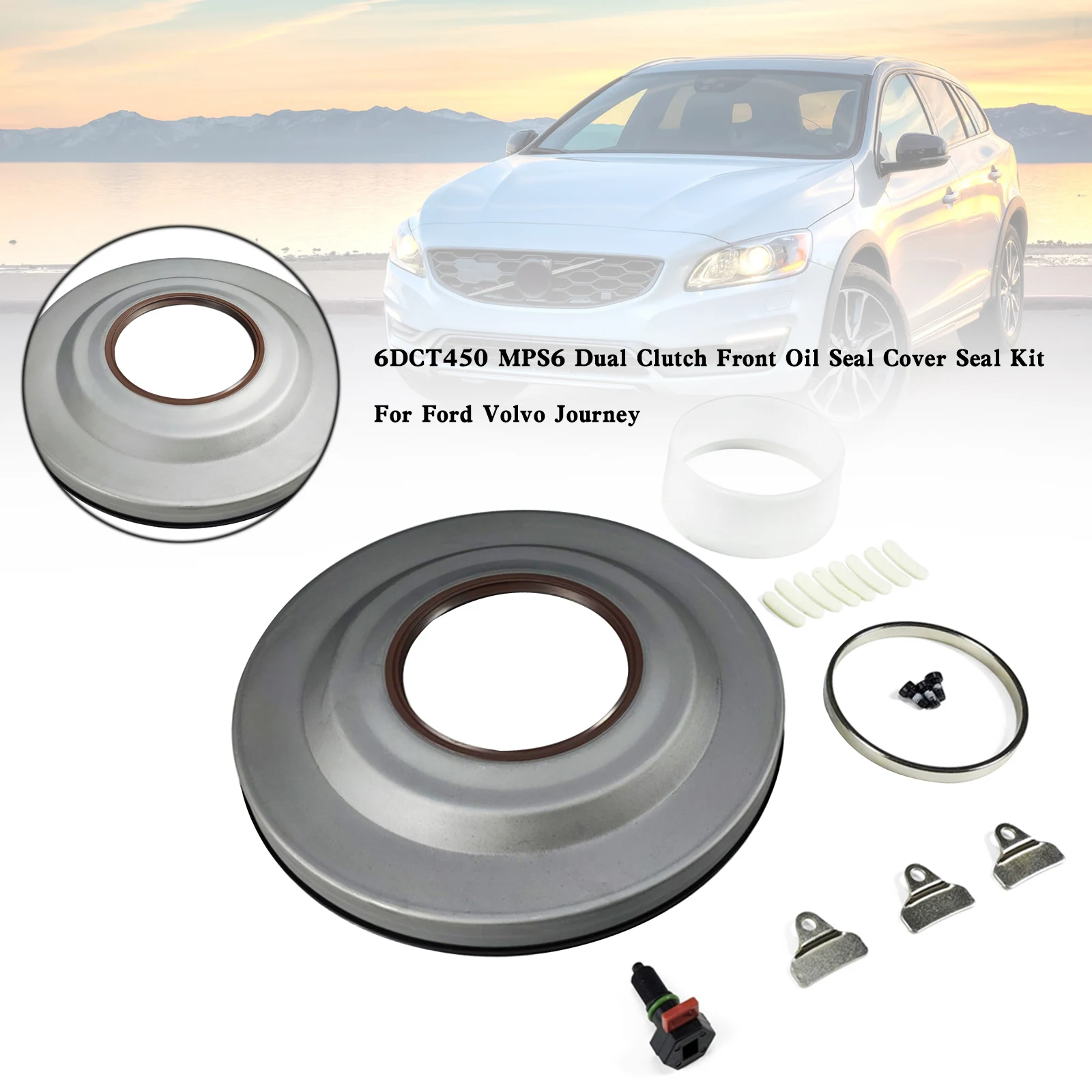 Areyourshop 6DCT450 MPS6 Dual Clutch Front Oil Seal Cover Seal Kit for Ford Volvo Journey car accessories