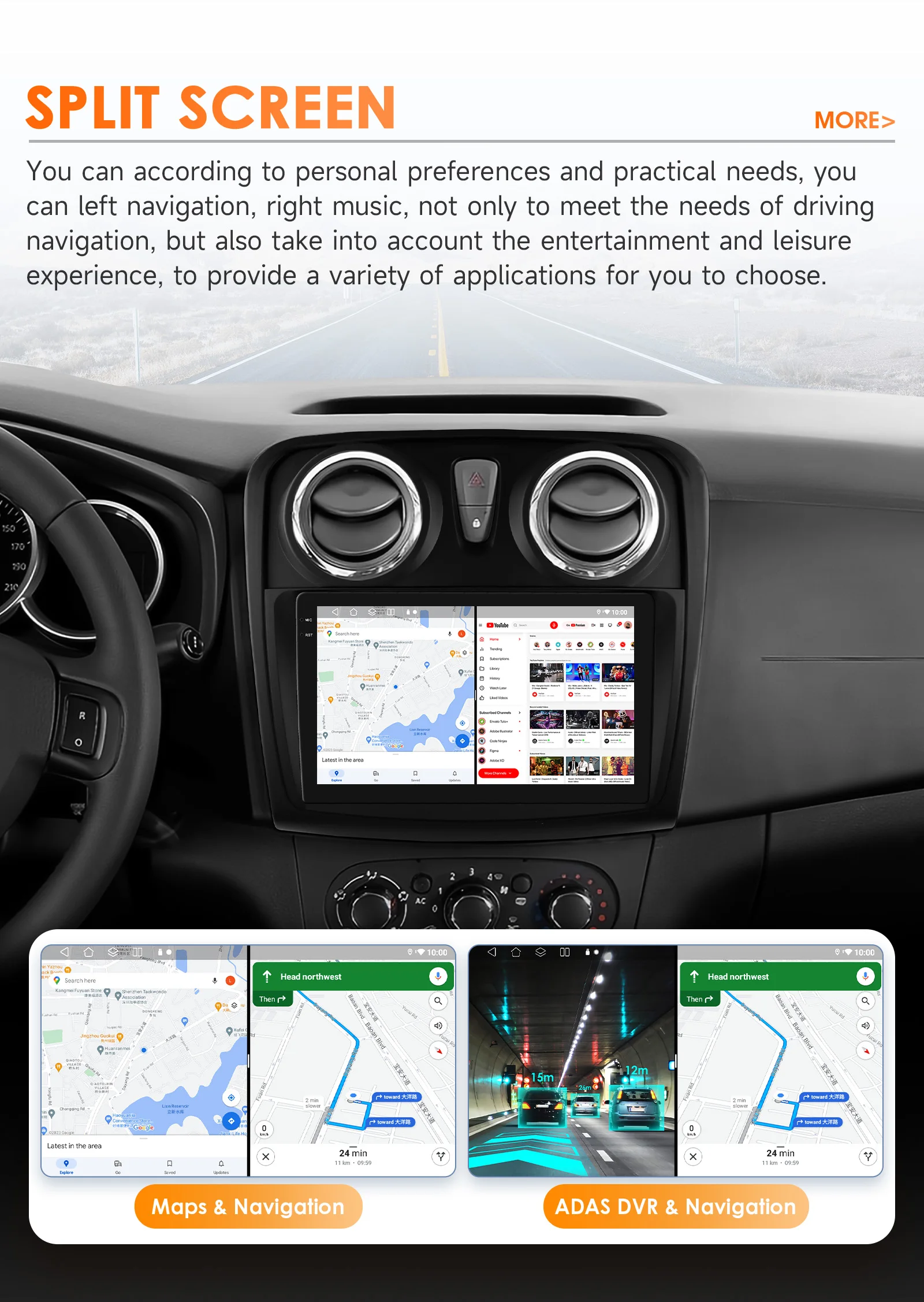 Hizpo Android Auto Radio For Renault Logan 2 2012-2019 Sandero 2 2014-2019 4G Car Multimedia GPS 2 Din Stereo CarPlay WIFI DSP