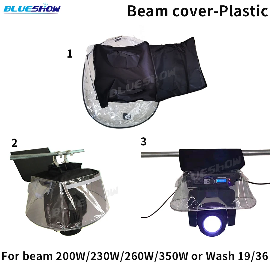 10PCS LED Beam Moving Head Rain Cover Led Par Light Use In Rain Snow Coat Waterproof Covers With Transparent Crystal