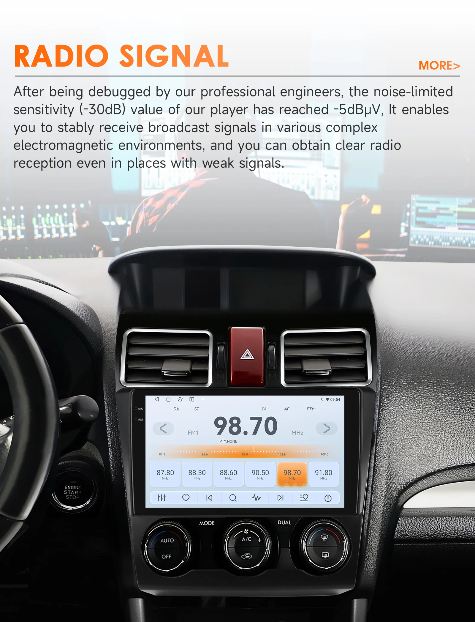 Hizpo Android 14 Car Radio For Subaru Forester WRX and STI XV Crosstrek Impreza 2015 - 2018 Autoradio Multimedia GPS Carplay RDS