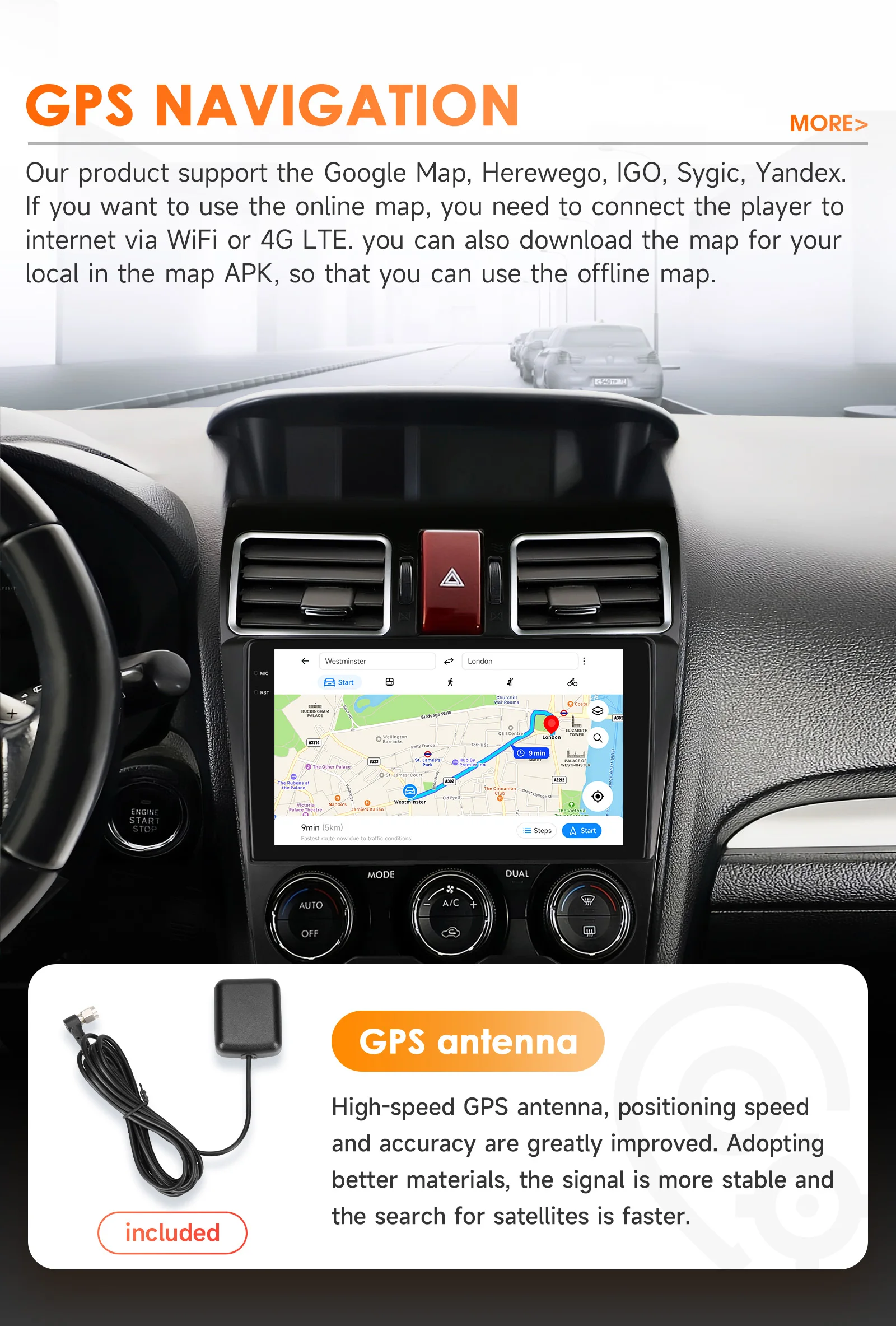Hizpo Android 14 Car Radio For Subaru Forester WRX and STI XV Crosstrek Impreza 2015 - 2018 Autoradio Multimedia GPS Carplay RDS
