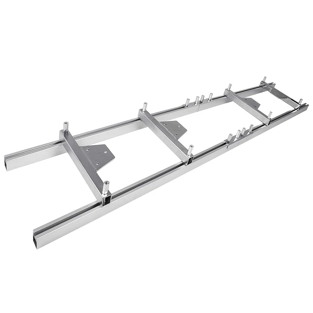 8.8 Ft Professional Chainsaw Milling Rail System Durable Aluminum Ladder Guide Set for Log Wood Chip Cutting Compatible