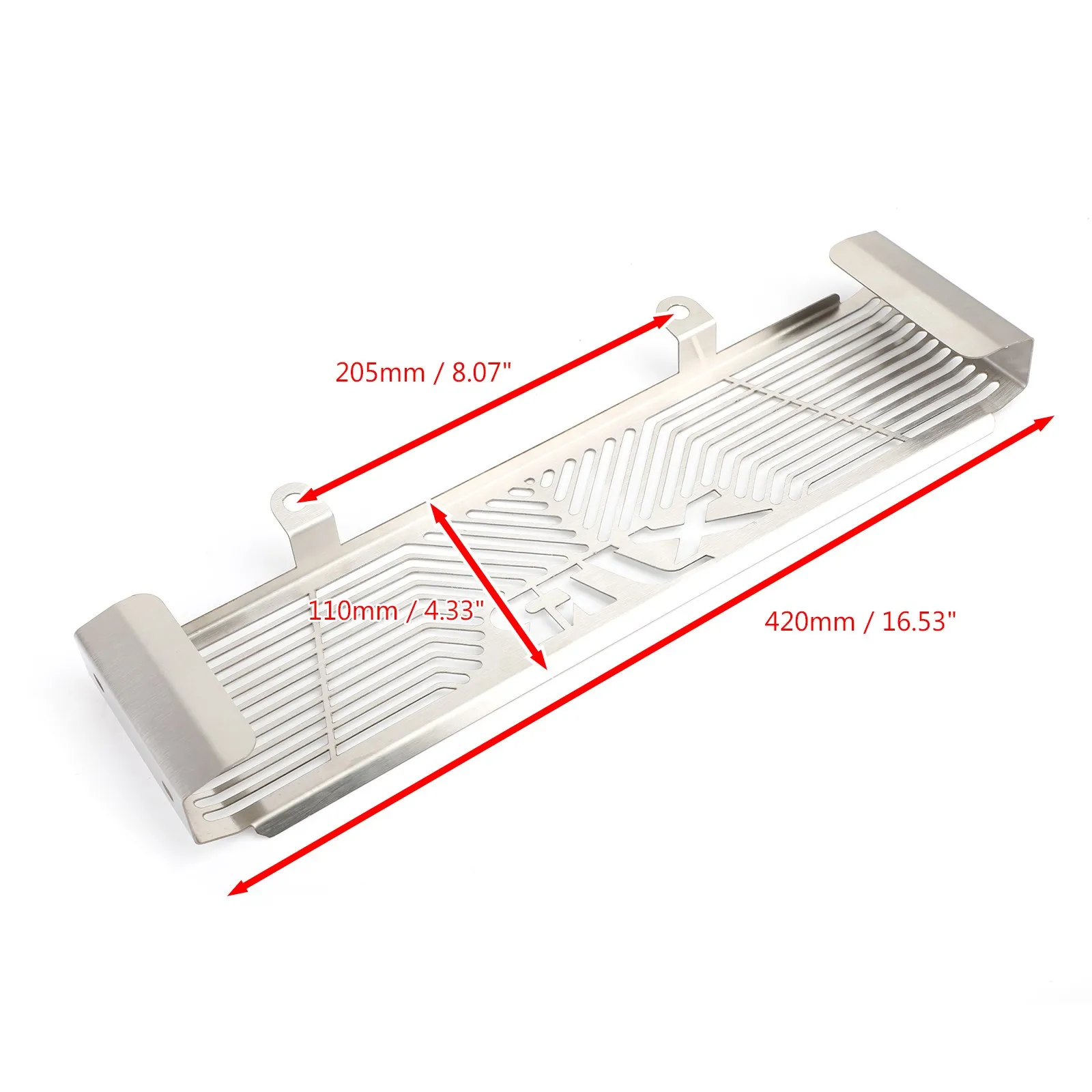 Artudatech Silver Radiator Grill Guard Protector For Yamaha XJR 1300 XJR1300 1998-2008