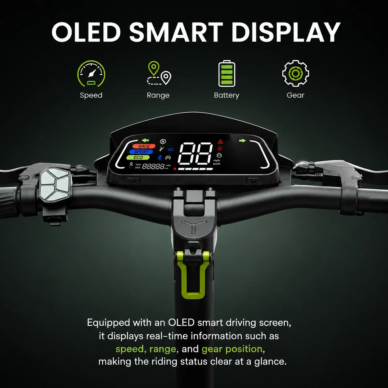 10 Inch Electric Scooter 48V 10Ah 40km Long Range Swing-arm Suspension Foldable Off-Road Electric kick Scooters