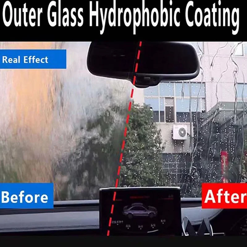 HGKJ S2 Anti-rain Car Glass Coating Agent Rain Remover Auto Accessories Safe Driving Windshield Water Repellent Hydrophobic