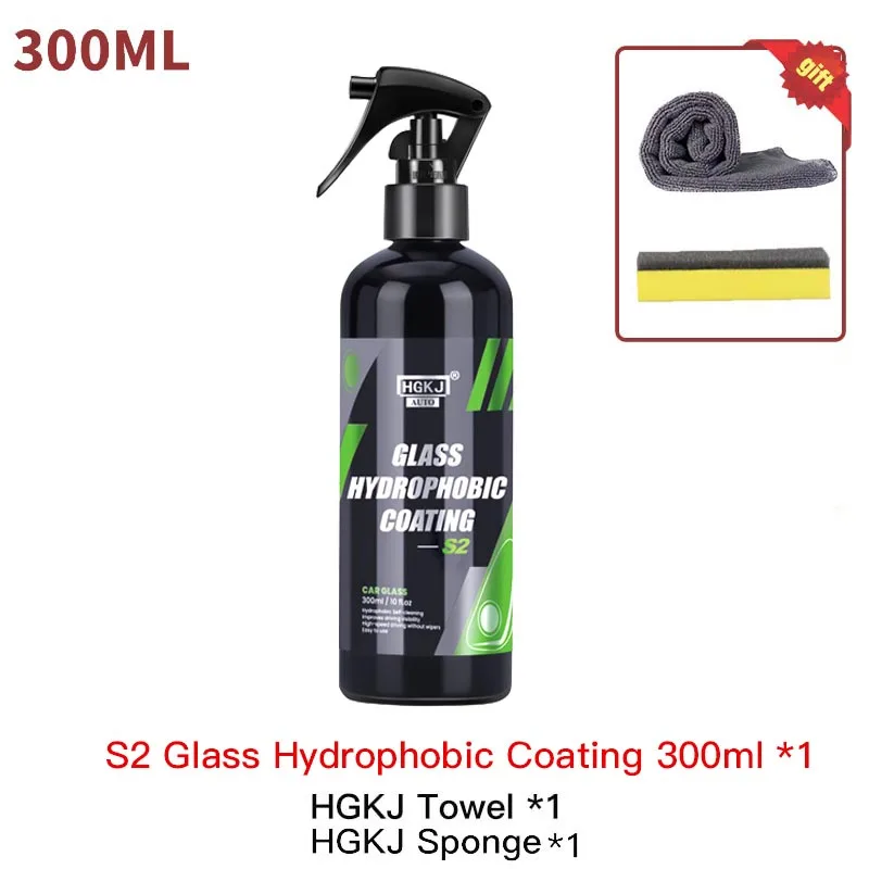 HGKJ S2 Anti-rain Car Glass Coating Agent Rain Remover Auto Accessories Safe Driving Windshield Water Repellent Hydrophobic