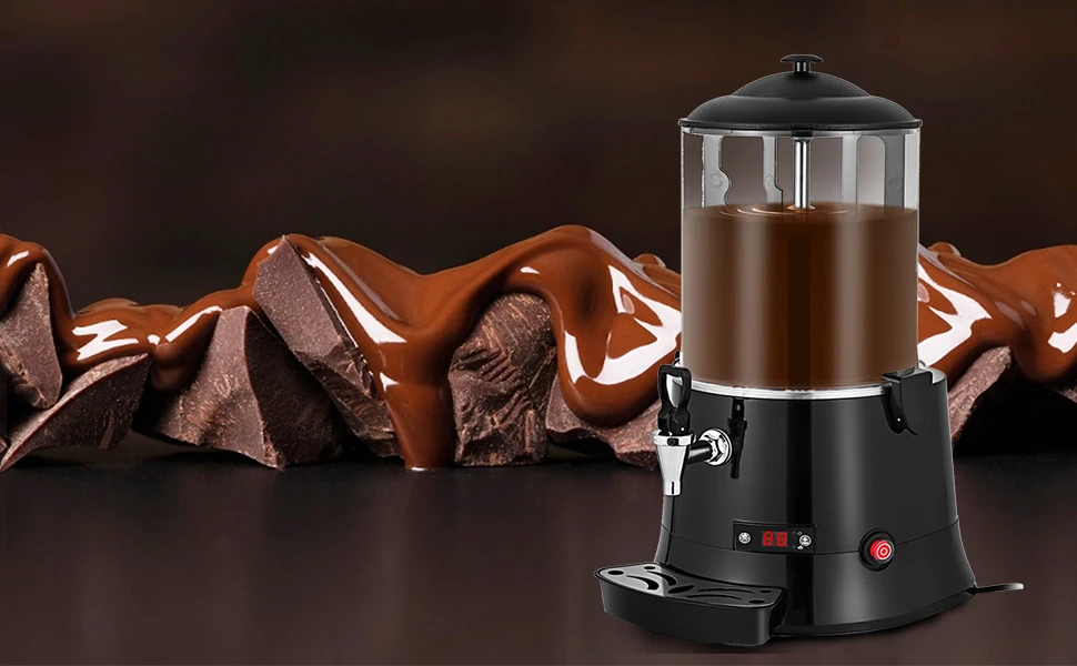 SucceBuy Hot Chocolate Machine KS-RQ Chocolate Melter Dispenser Machine for Restaurants Bakeries Cafes for Melting Chocolate