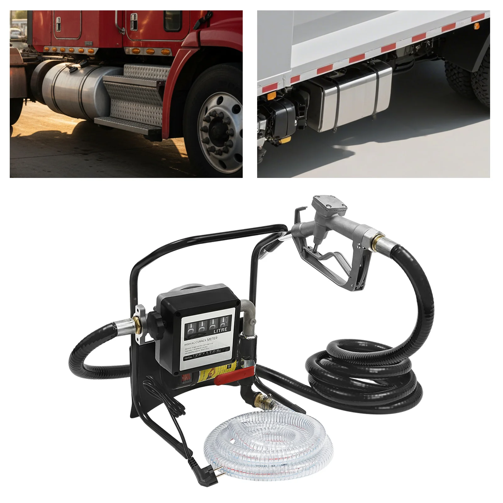 200W 220V Electric Oil Pump Oil Transfer Pump For Engines of Vehicles Boats, Motorcycles, Trucks 45L/min 3600R/min