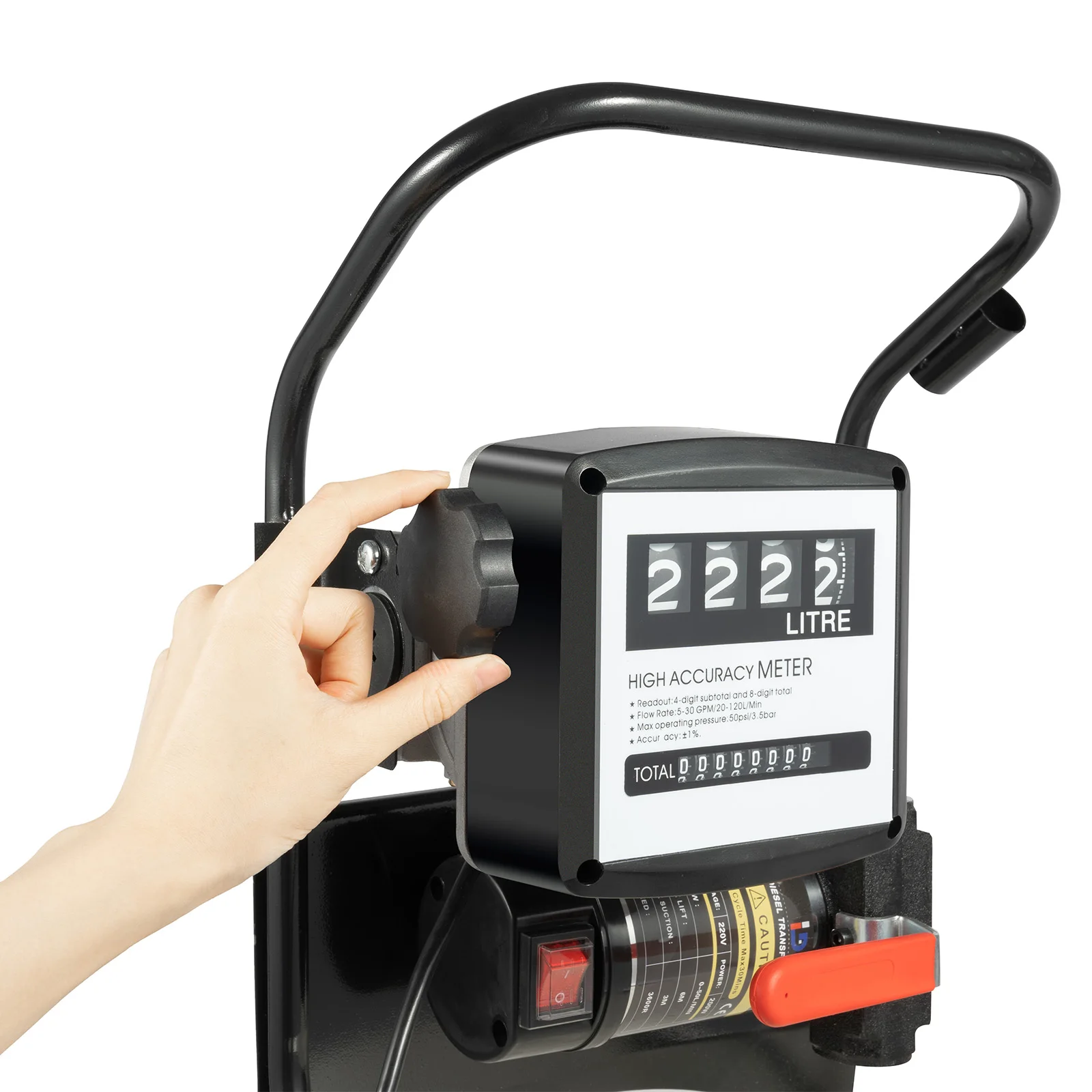 200W 220V Electric Oil Pump Oil Transfer Pump For Engines of Vehicles Boats, Motorcycles, Trucks 45L/min 3600R/min