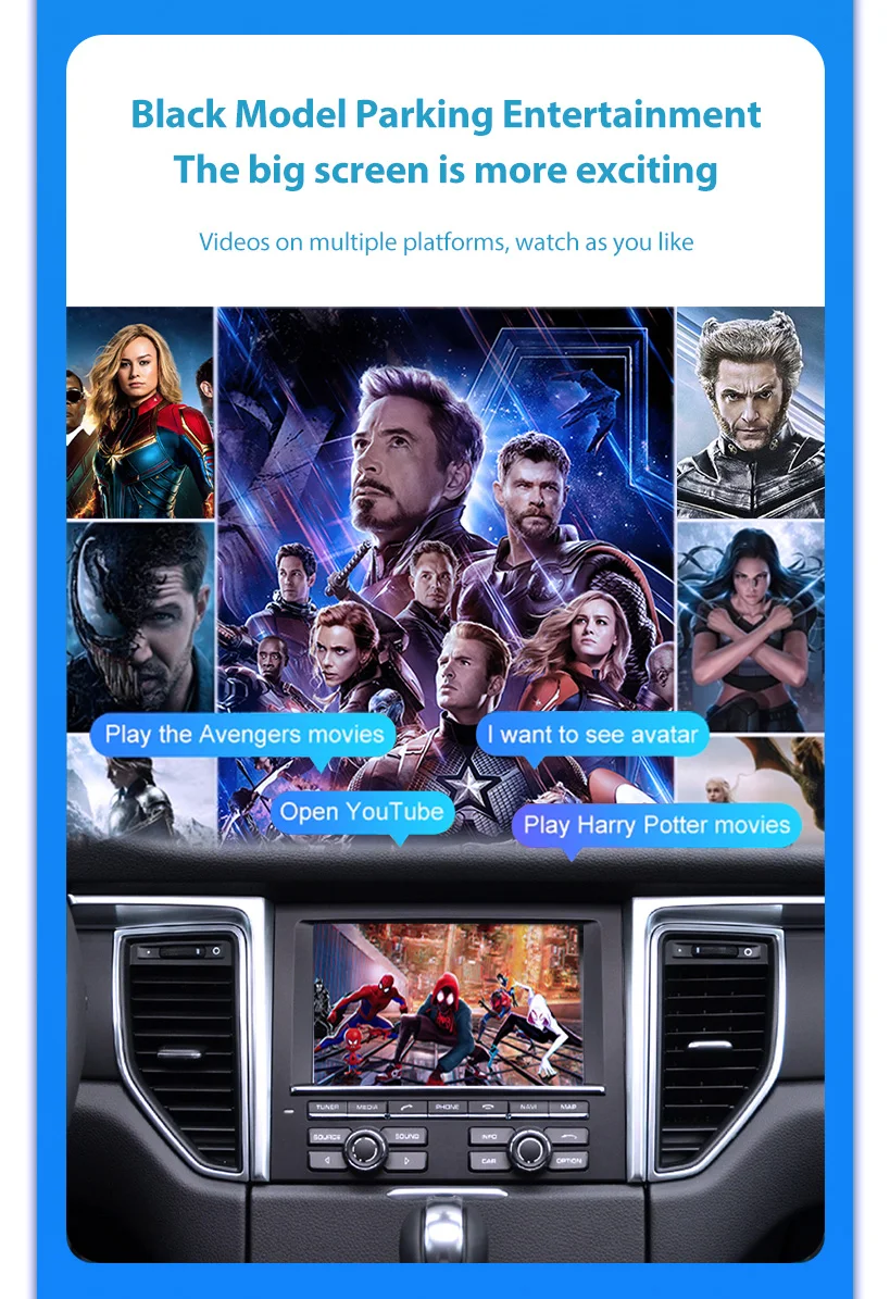 Wireless CarPlay 6.5" For Ferrari California T 2015 16 17 18 Years Android mirror link AirPlay CarPlay function
