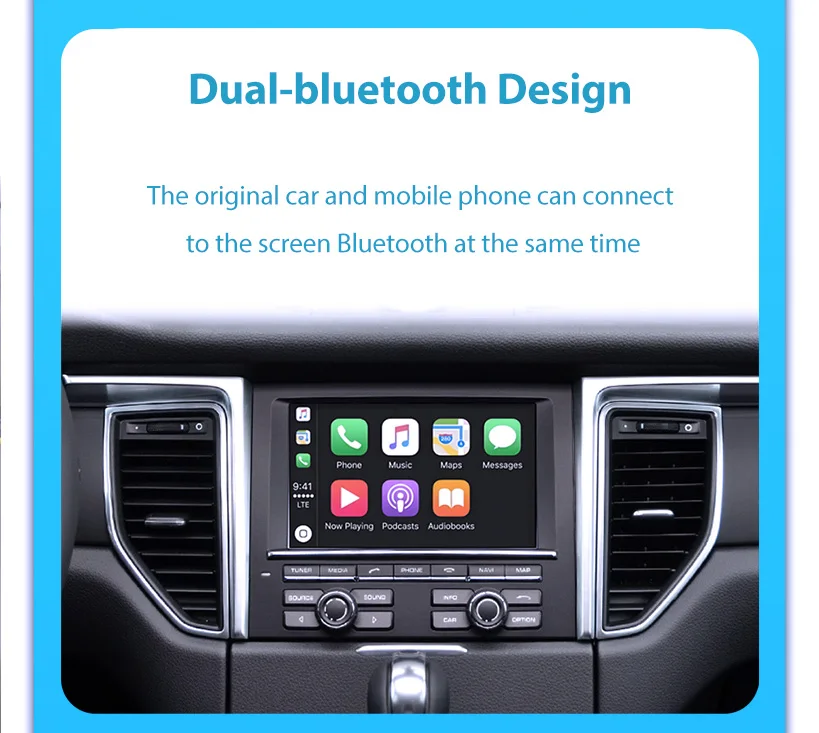 Wireless CarPlay 6.5" For Ferrari California T 2015 16 17 18 Years Android mirror link AirPlay CarPlay function