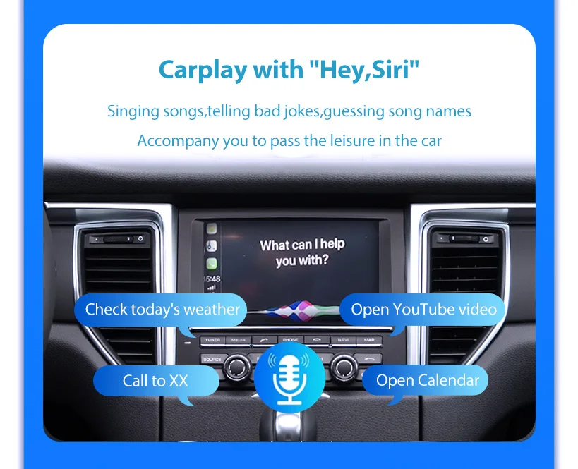 Wireless CarPlay 6.5" For Ferrari California T 2015 16 17 18 Years Android mirror link AirPlay CarPlay function
