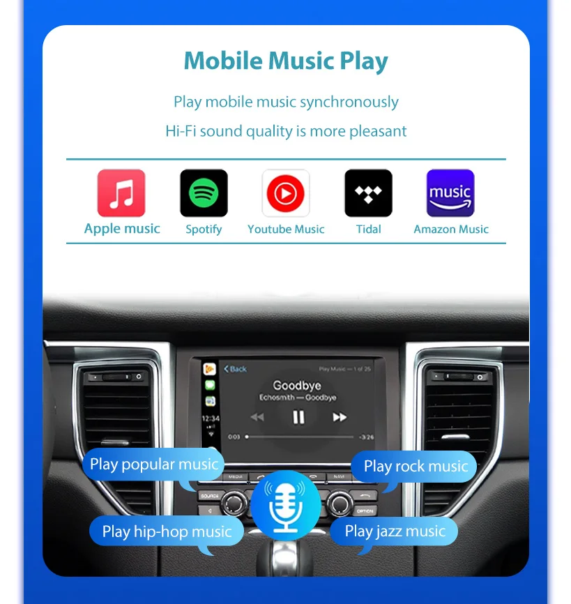 Wireless CarPlay 6.5" For Ferrari California T 2015 16 17 18 Years Android mirror link AirPlay CarPlay function