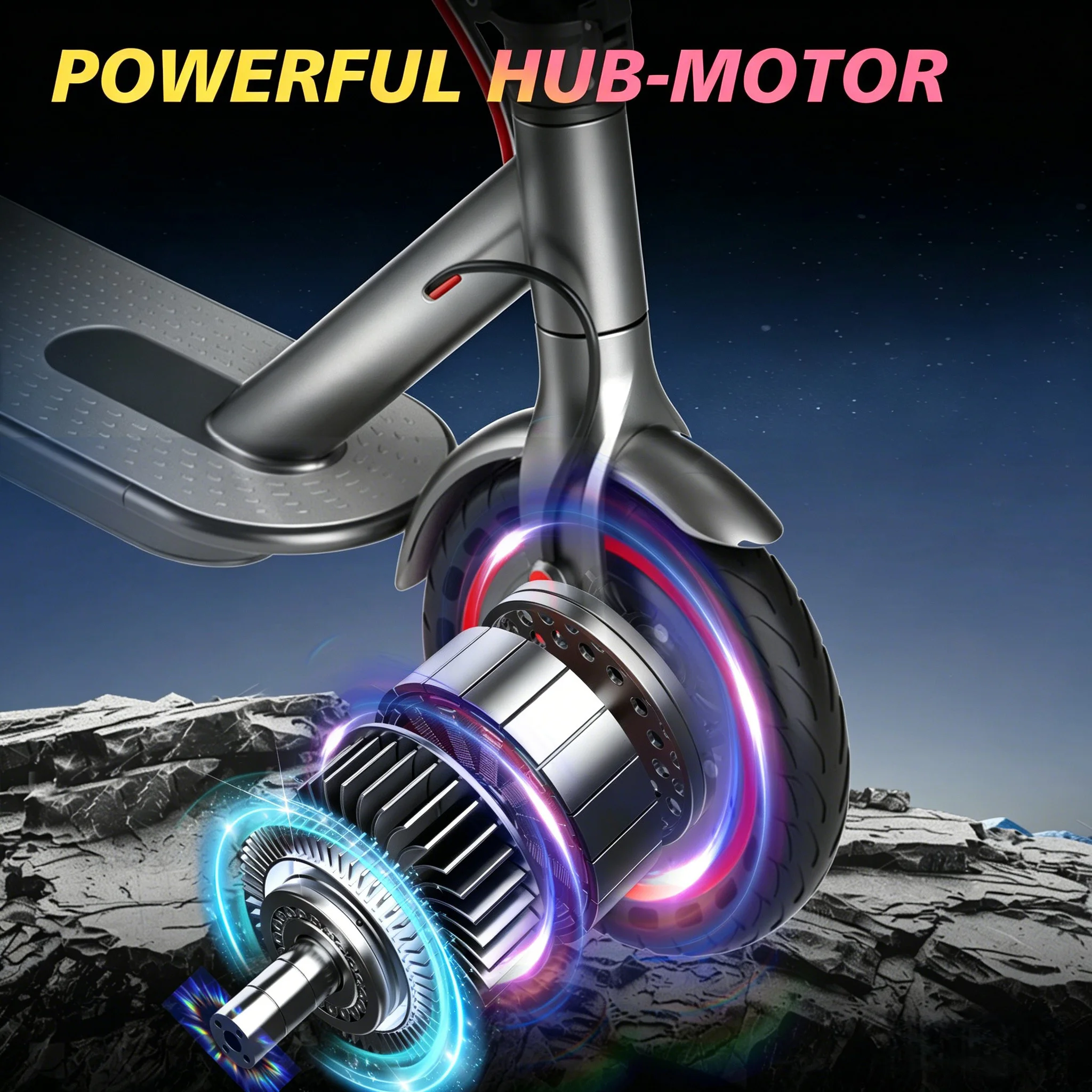 AOVOPRO Y1PLUS  Electric Scooter Powerful Motor 36V 10.5AH Large Capacity Battery 35KM Long Range 8.5Inch Tire with Smart APP Kick City Commuter EScooter