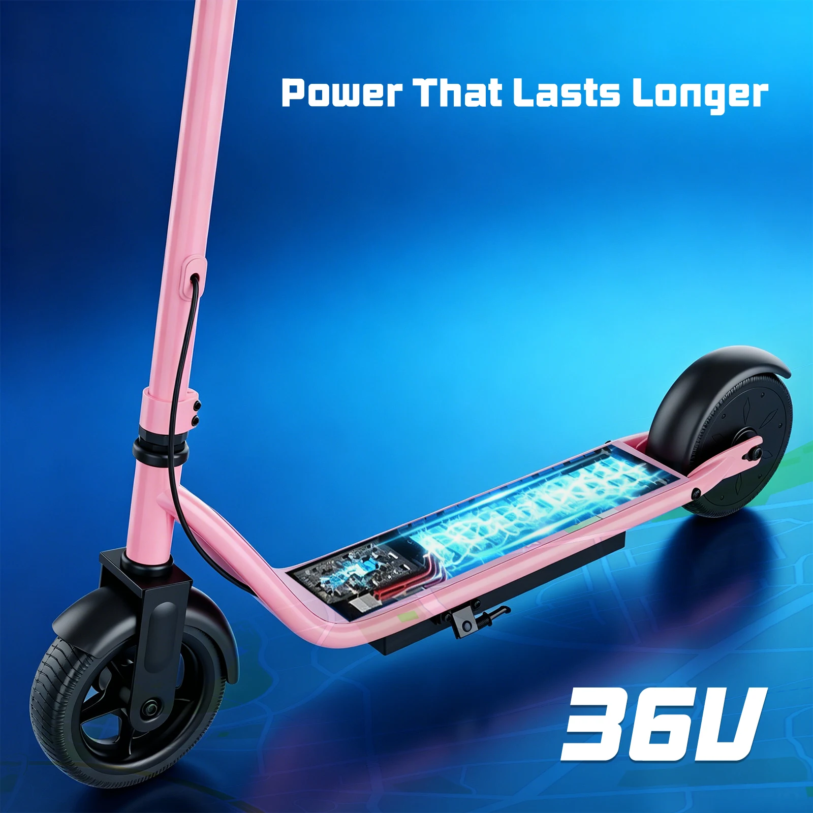 AOVOPRO Y1PLUS  Electric Scooter Powerful Motor 36V 10.5AH Large Capacity Battery 35KM Long Range 8.5Inch Tire with Smart APP Kick City Commuter EScooter