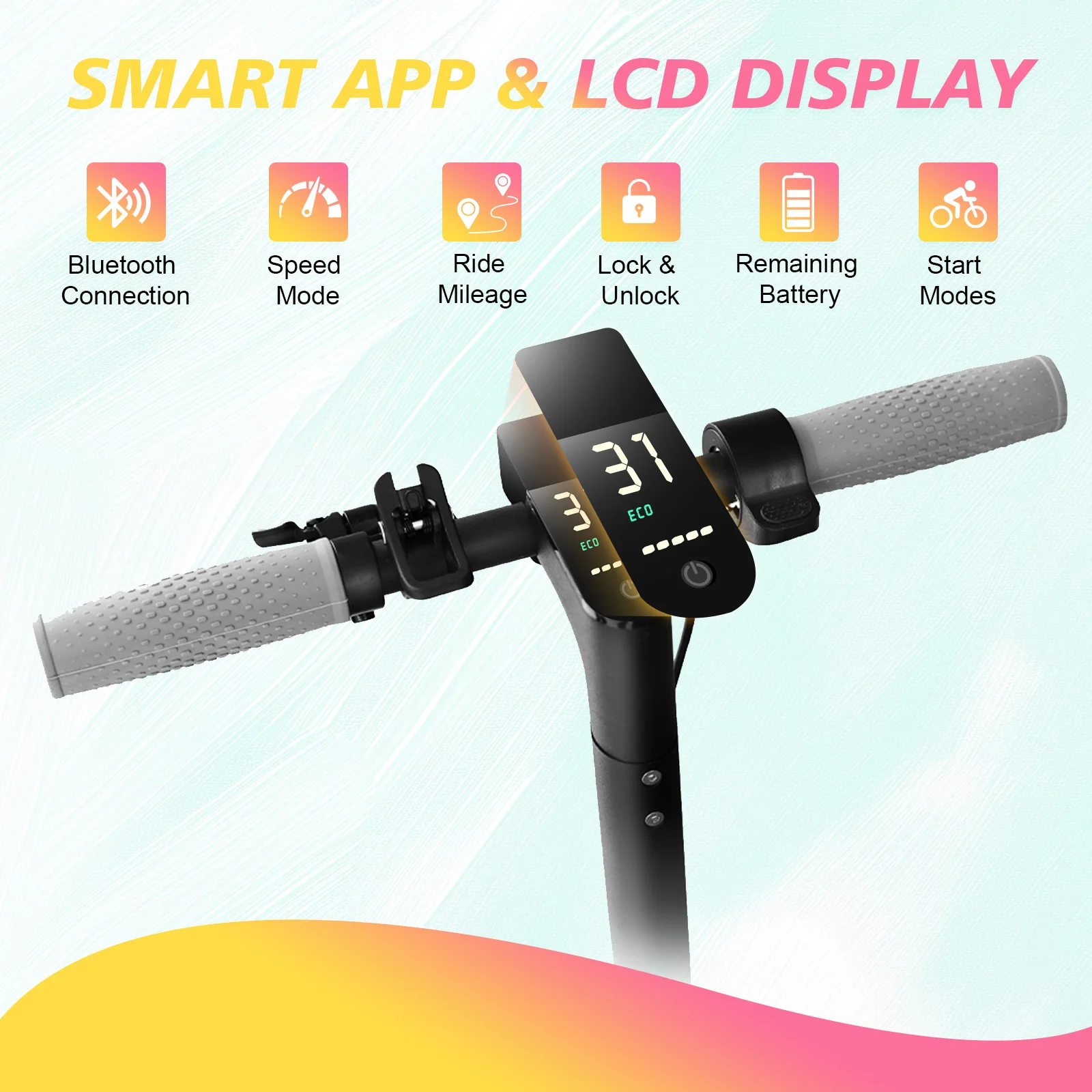 AOVOPRO Y1PLUS  Electric Scooter Powerful Motor 36V 10.5AH Large Capacity Battery 35KM Long Range 8.5Inch Tire with Smart APP Kick City Commuter EScooter