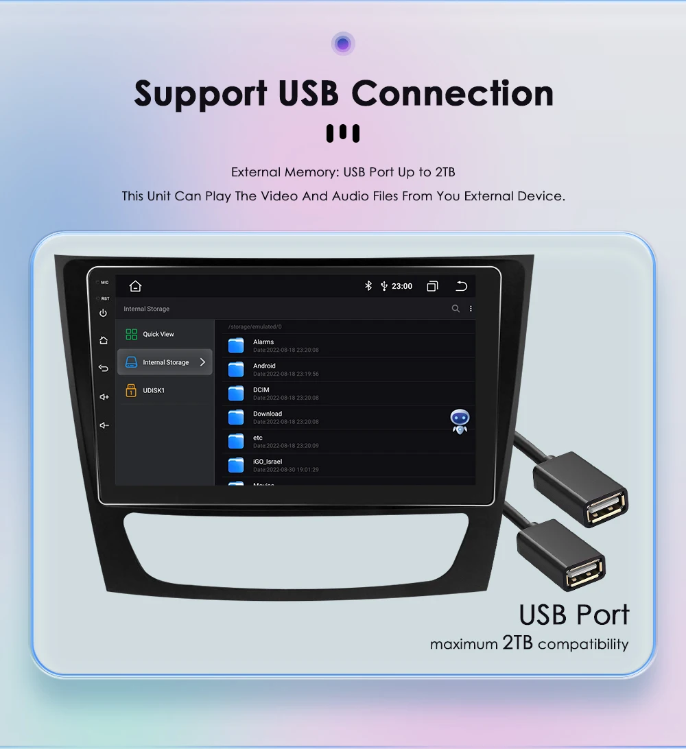 9" Hizpo Android Car Radio for Mercedes Benz E-Class W211 W219 G-Class W463 CLK W209 2001 - 2009 RDS DSP GPS BT 4G Auto CarPlay