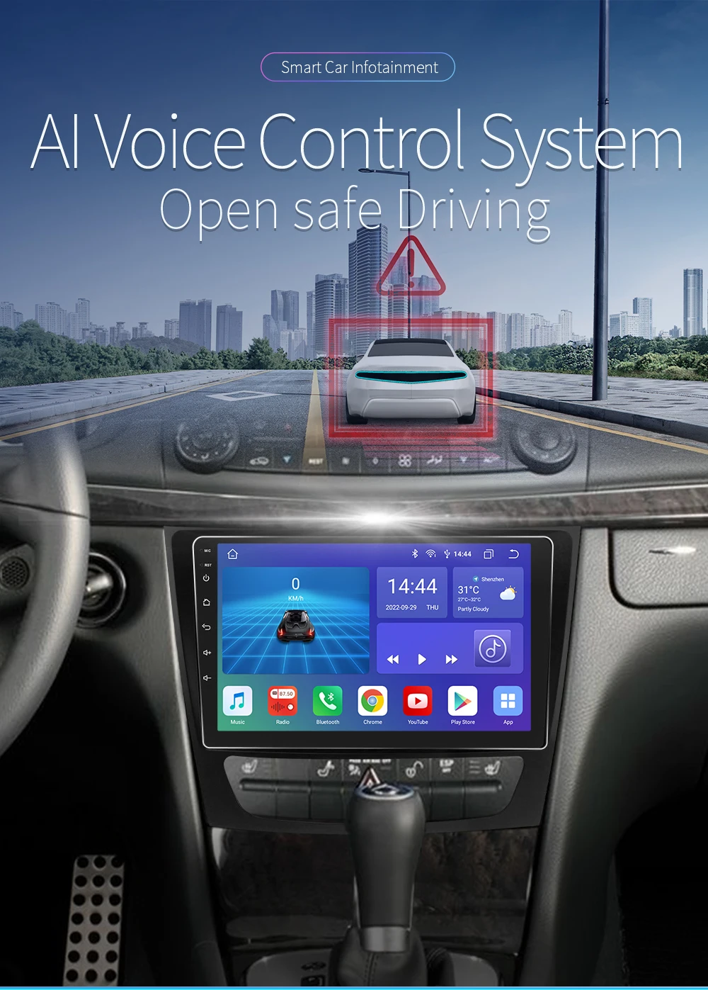 9" Hizpo Android Car Radio for Mercedes Benz E-Class W211 W219 G-Class W463 CLK W209 2001 - 2009 RDS DSP GPS BT 4G Auto CarPlay