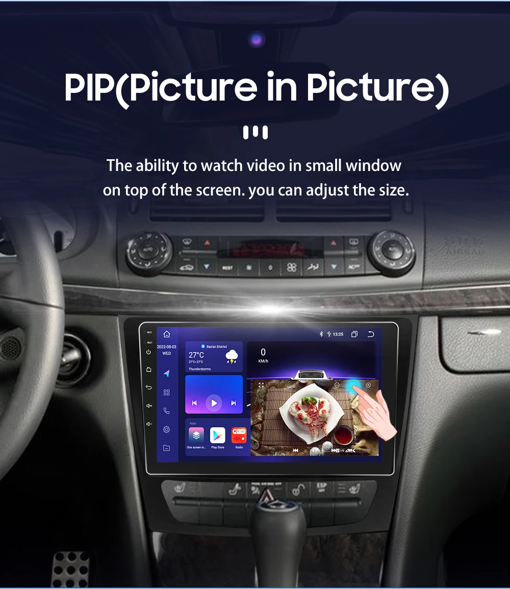 9" Hizpo Android Car Radio for Mercedes Benz E-Class W211 W219 G-Class W463 CLK W209 2001 - 2009 RDS DSP GPS BT 4G Auto CarPlay