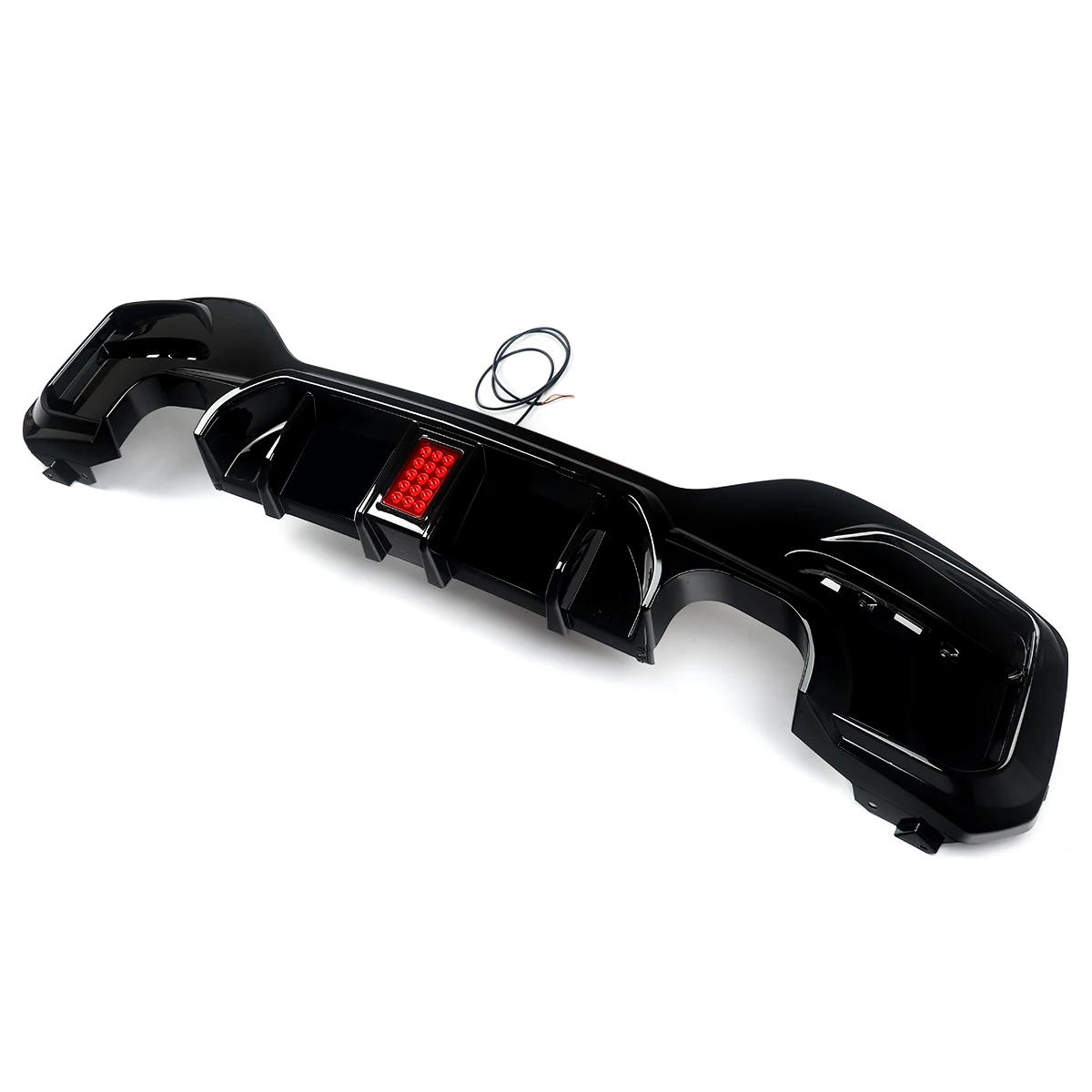 For BMW F20 M Sport M-Tech Rear Bumper Diffuser Spoiler  2015-2019 Car Exteropr Parts Body Kit M135i M140i Glossly Black