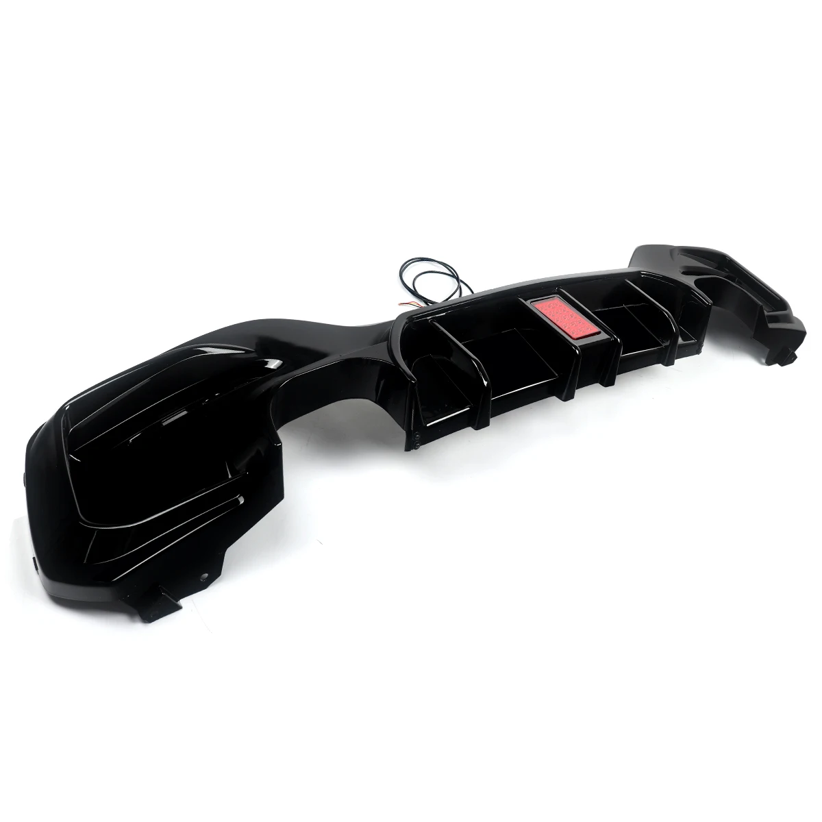 For BMW F20 M Sport M-Tech Rear Bumper Diffuser Spoiler  2015-2019 Car Exteropr Parts Body Kit M135i M140i Glossly Black