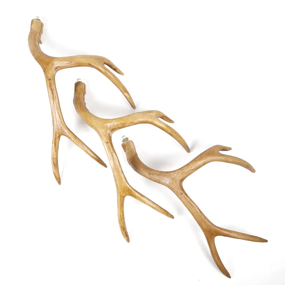 Vintage Antler LED Chandelier Light Retro Deer Horn Restaurant Pendant Lamp LOFT Deer Horn Hanglamp