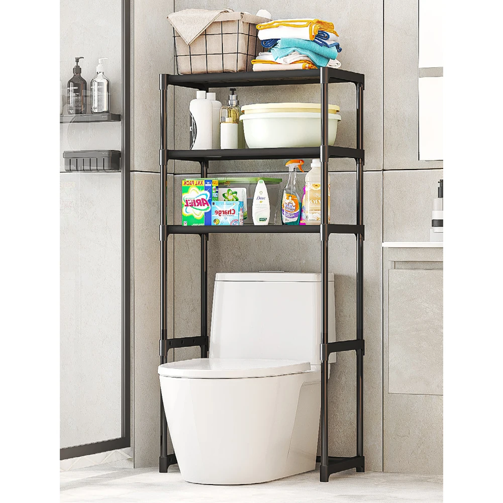 Floor Standing Toilet Storage Rack Large Capacity Household Washing Machine Storage Racks Multifunctional Multi-Layer Shelves