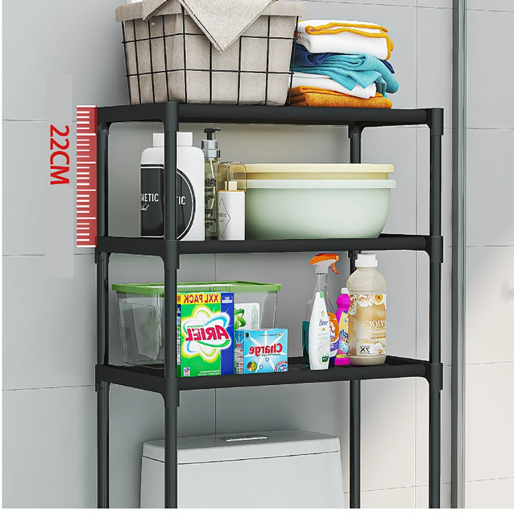 Floor Standing Toilet Storage Rack Large Capacity Household Washing Machine Storage Racks Multifunctional Multi-Layer Shelves