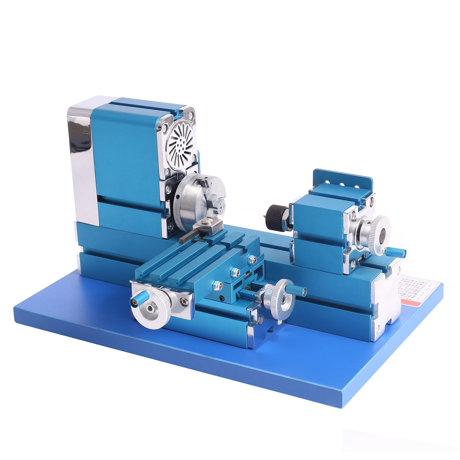 Mini Metal Lathe 36W CNC DIY Woodworking Lathe Machine 20000RPM Milling Bench Top Digital Lathe Education Modelmaking