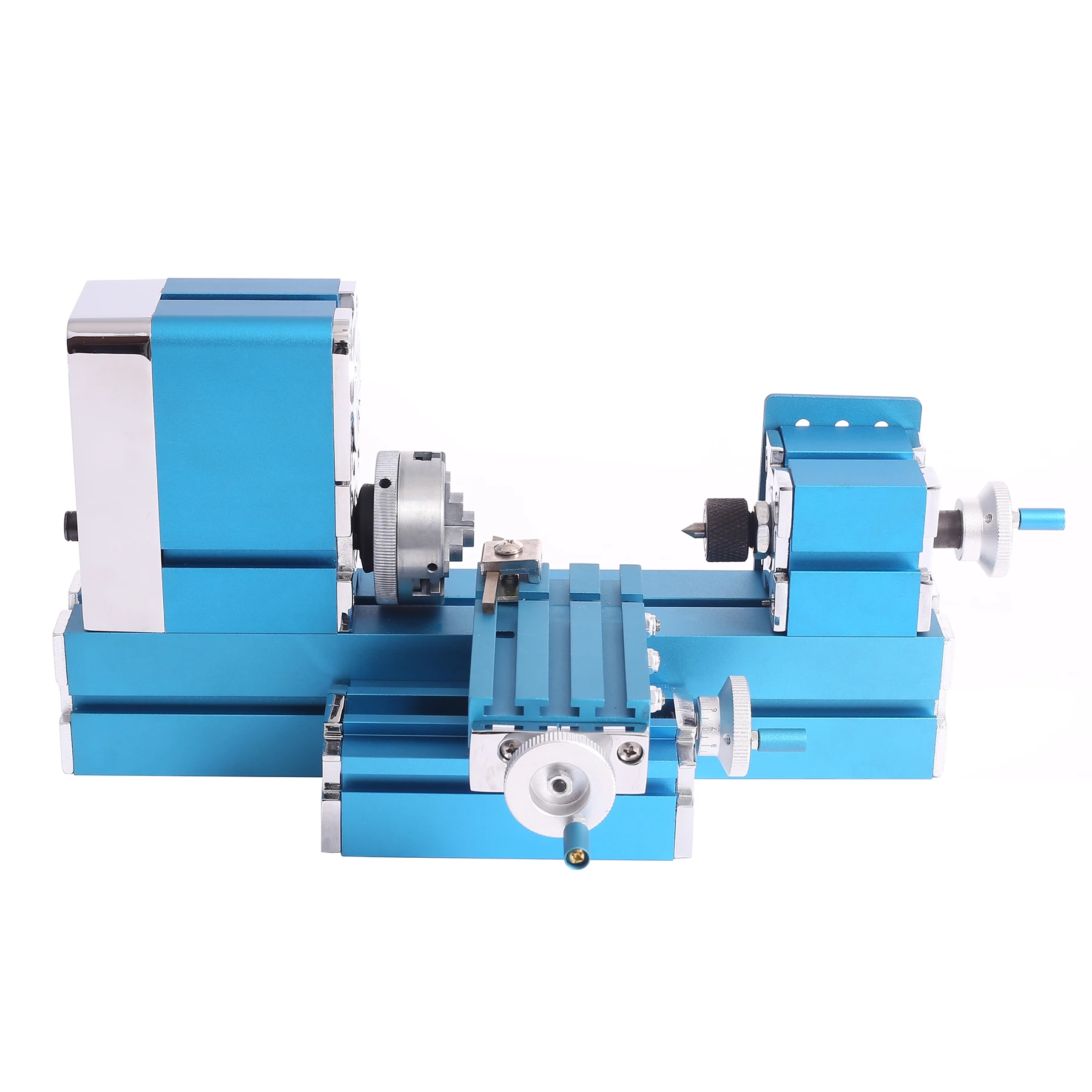 Mini Metal Lathe 36W CNC DIY Woodworking Lathe Machine 20000RPM Milling Bench Top Digital Lathe Education Modelmaking