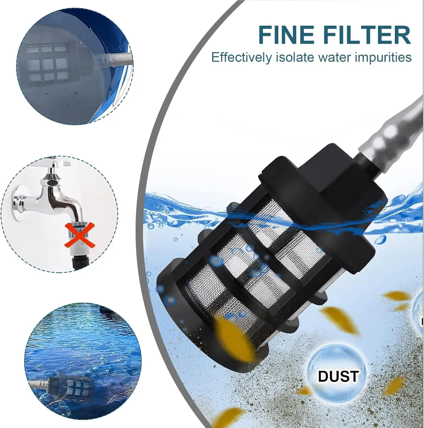 30000Mah High Pressure Car Cleaning Water Gun 6 in 1 Multifunctional Spray Gun for Cleaning Garden Floor Car Power Tools EU Plug