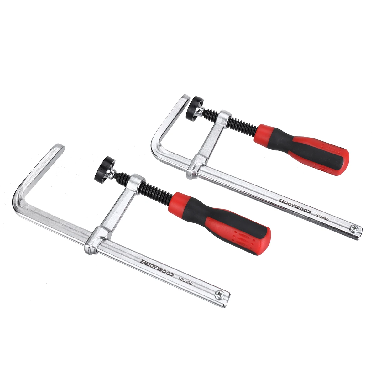 2pcs 160x60mm Heavy Duty Dovetail Clamp with Soft-Grip Handle Woodworking Clips Clamping Tool for Joinery Work by Enjoywood