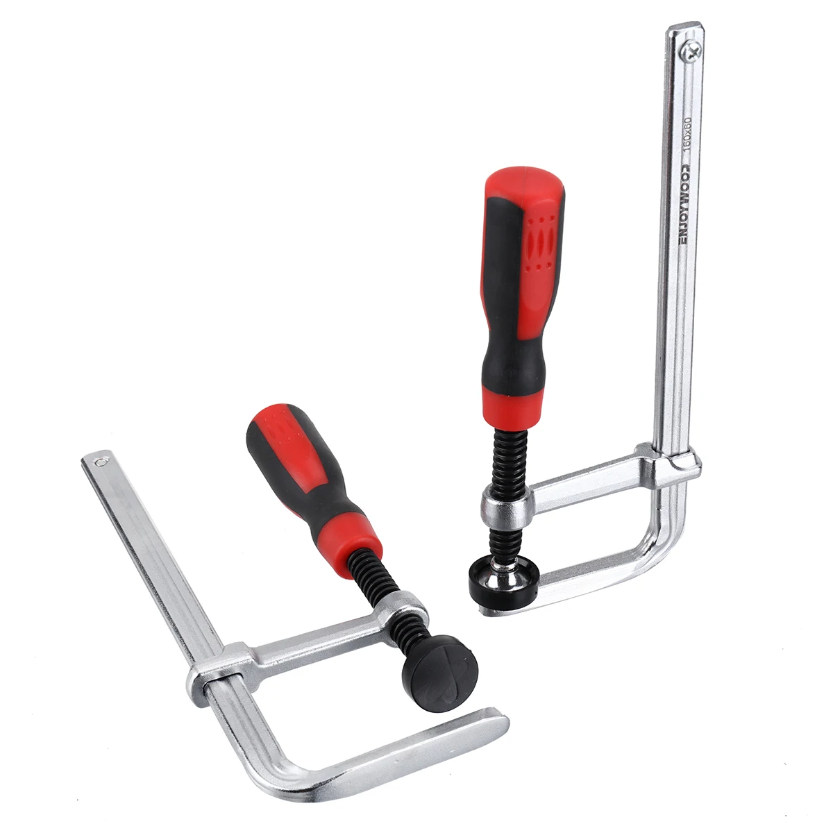 2pcs 160x60mm Heavy Duty Dovetail Clamp with Soft-Grip Handle Woodworking Clips Clamping Tool for Joinery Work by Enjoywood