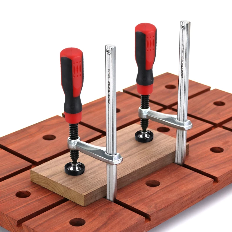2pcs 160x60mm Heavy Duty Dovetail Clamp with Soft-Grip Handle Woodworking Clips Clamping Tool for Joinery Work by Enjoywood