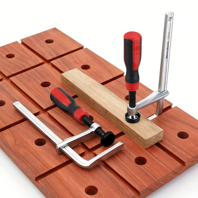 2pcs 160x60mm Heavy Duty Dovetail Clamp with Soft-Grip Handle Woodworking Clips Clamping Tool for Joinery Work by Enjoywood