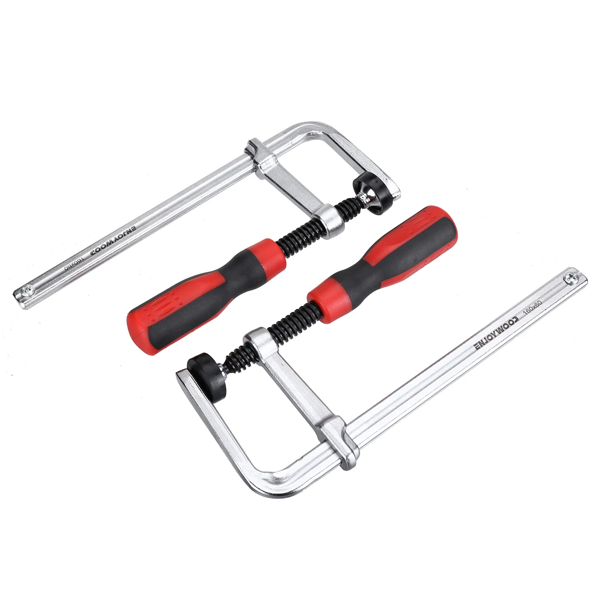 2pcs 160x60mm Heavy Duty Dovetail Clamp with Soft-Grip Handle Woodworking Clips Clamping Tool for Joinery Work by Enjoywood
