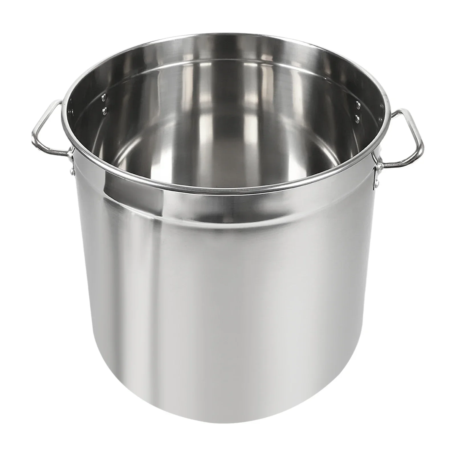 Large Stainless Steel Bucket Soup Container Stockpot for Restaurant School Commercial Home Food Storage