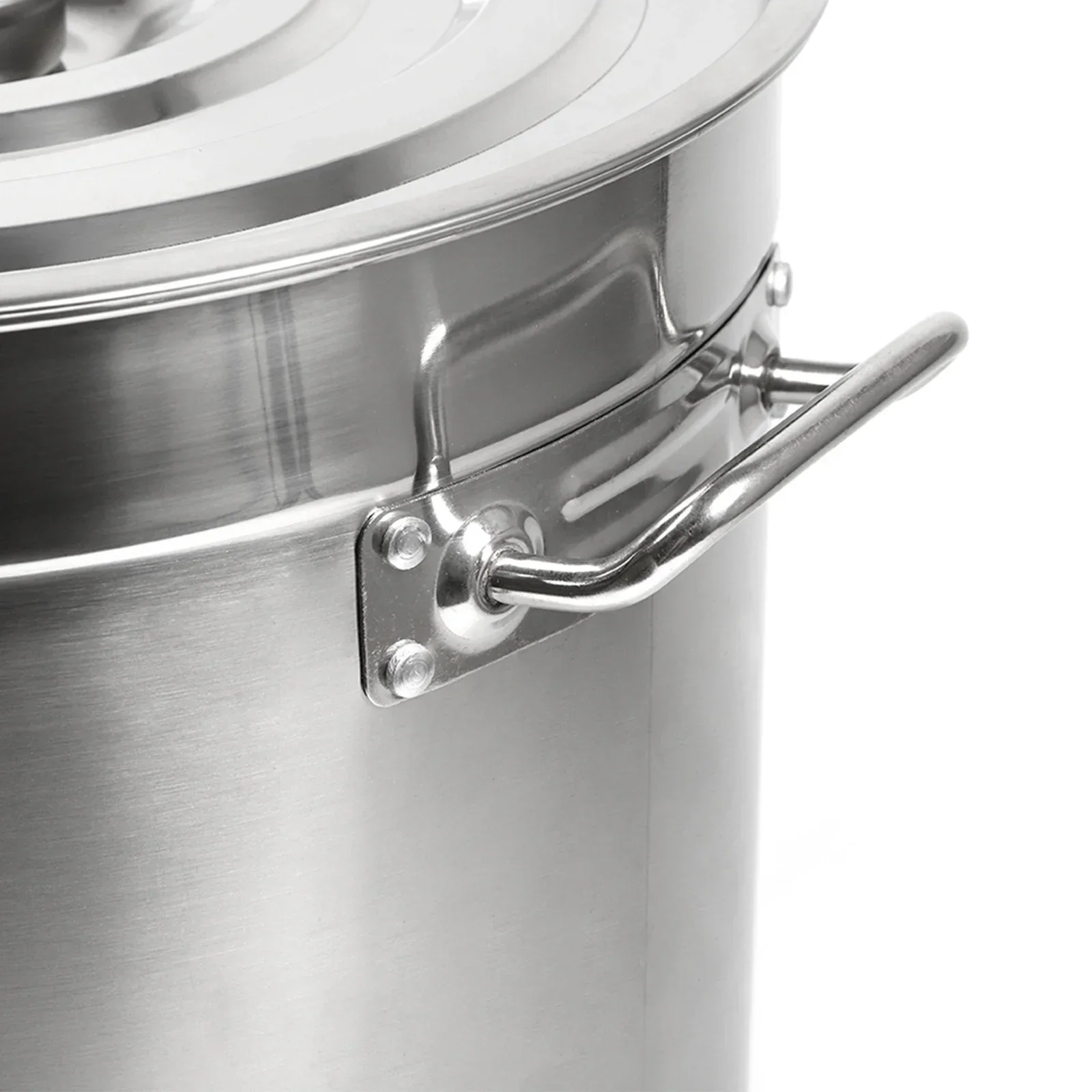 Large Stainless Steel Bucket Soup Container Stockpot for Restaurant School Commercial Home Food Storage