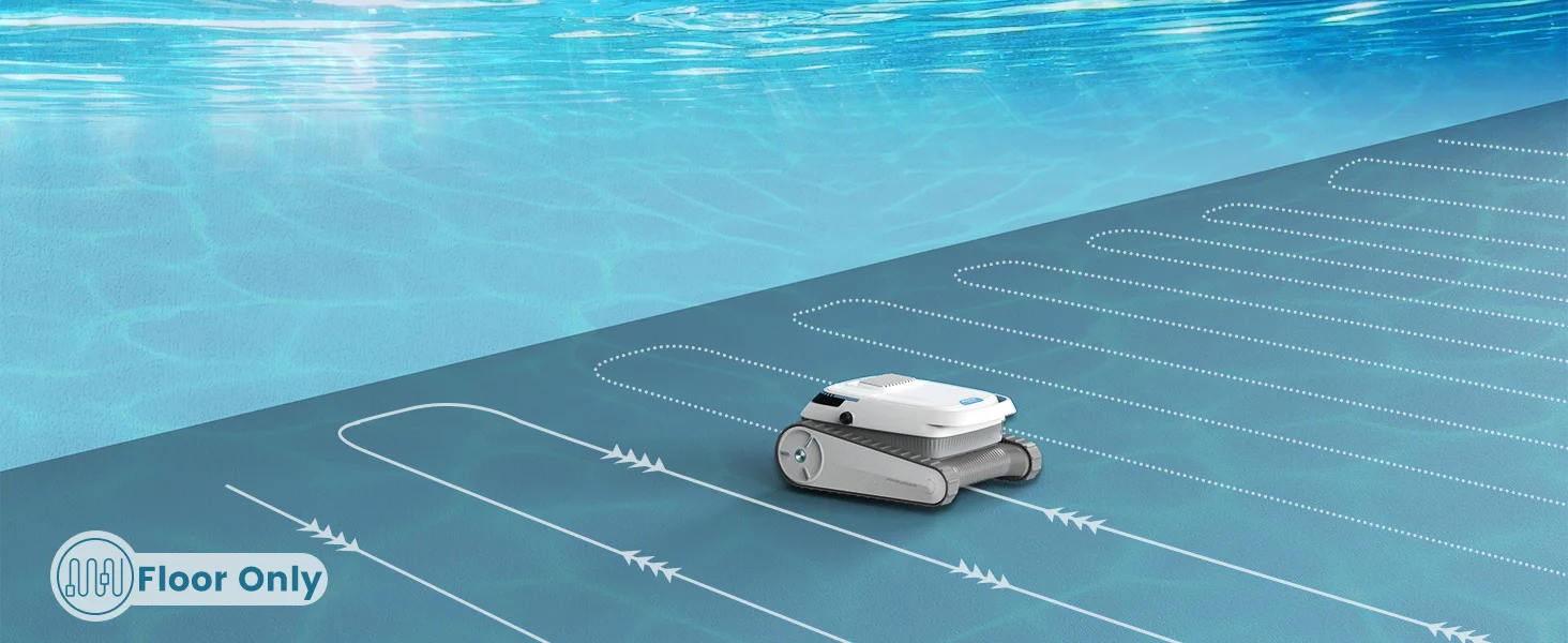 Blossom PC10 Robot Swimming Pool Cleaner Wall&Waterline Cleaning 1076.39 sq ft Intelligent Route Planning Pool Cleaner Robotic